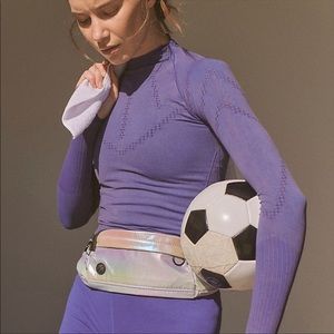 NWOT! FP Free People Movement Good Karma Hi Neck Layering Top Sz M/L